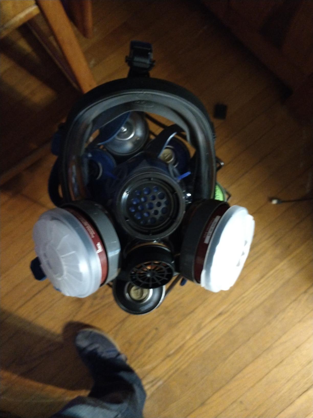 Parcil Distribution Full Face Respirator Mask - Air Purifying, Organic Vapor & Particulate - Industrial Use - CE Tested customer photo 2