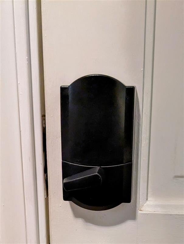 Schlage Encode Smart WiFi Deadbolt Lock with Century Trim, Matte Black customer photo 2
