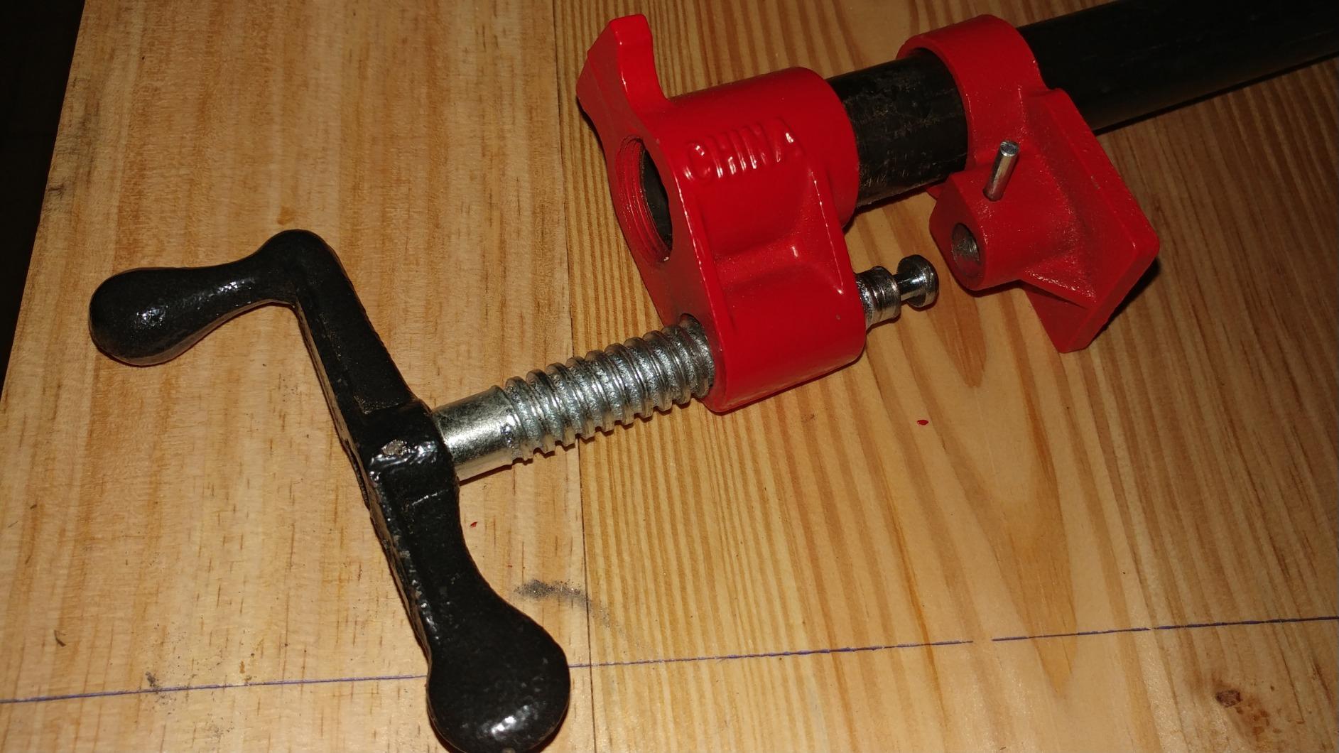 FLKQC 4 Pack Wood Gluing Pipe Clamp Fixture for 3/4 Inch Pipe customer photo 2