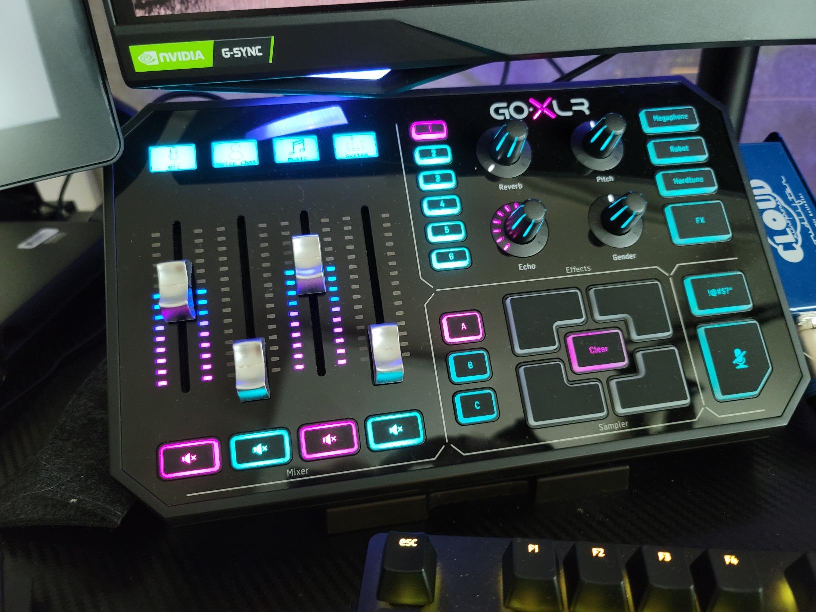 TC-Helicon GoXLR Revolutionary Online Broadcaster Platform with 4-Channel Mixer, Motorized Faders, Sound Board and Vocal Effects, Officially Supported on Windows customer photo 2