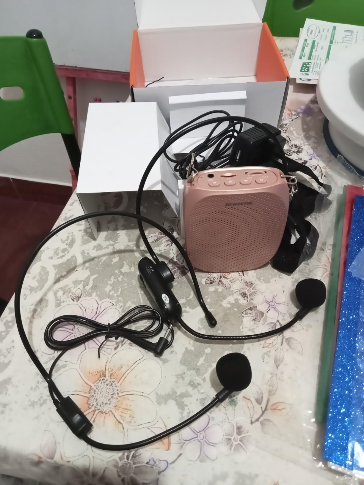 ZOWEETEK Original Voice Amplifier for Teachers with 2 Mics Wired+Wireless customer photo 2