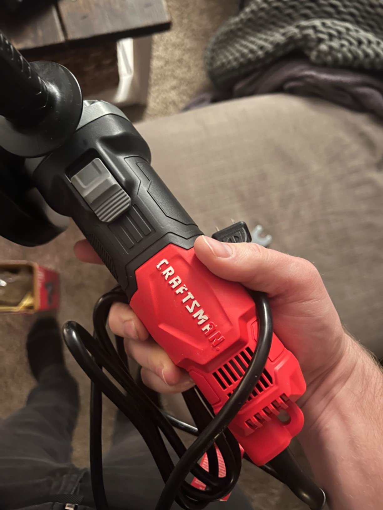 CRAFTSMAN Small Angle Grinder Tool 4-1/2 inch, 6 Amp, 12,000 RPM, Corded (CMEG100) customer photo 1