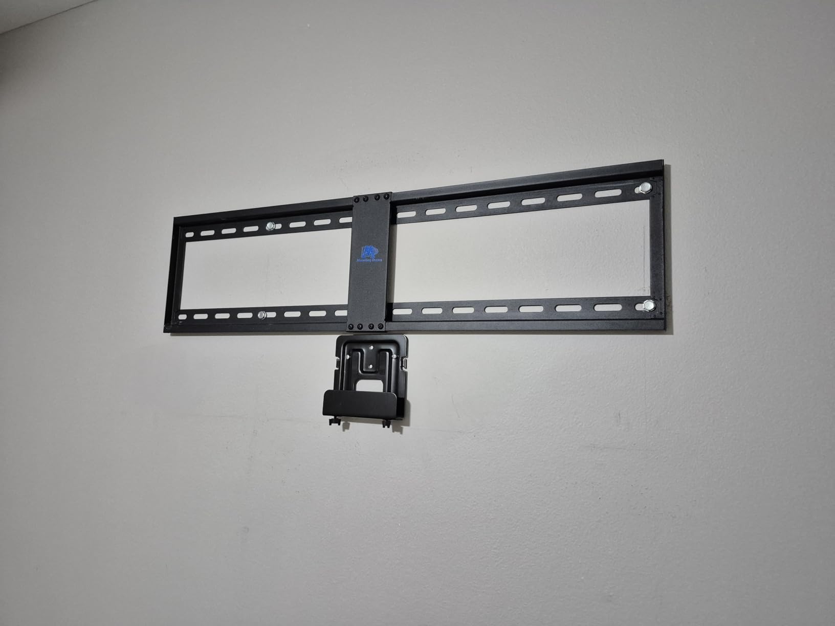 Mount Plus MP-06-02 Cable Box Mount, Modem Mount | Adjustable Wall Mount for Small and Wide Devices | Media Players, Cable Boxes, Modems, DVD Players | Game Console (Wide) customer photo 2