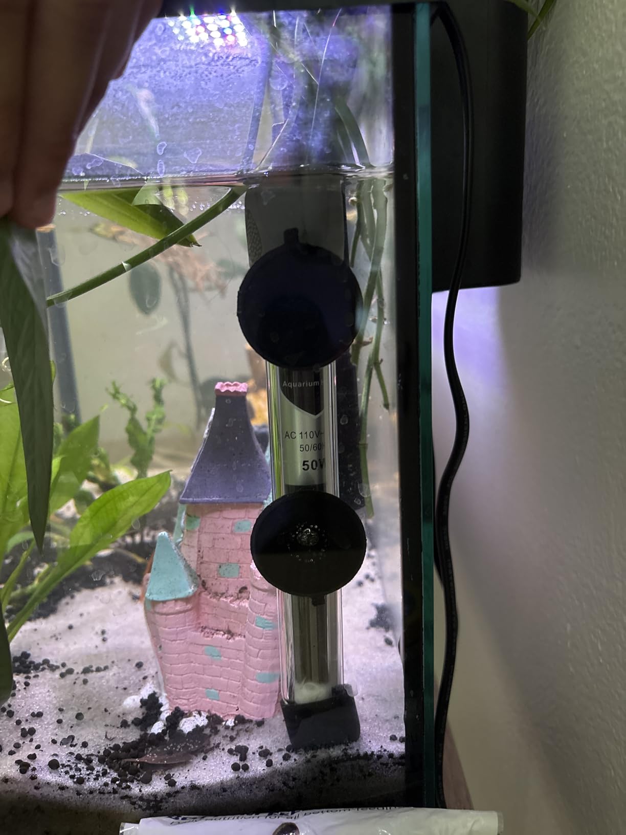 HITOP 50W Adjustable Aquarium Heater, Submersible Fish Tank Heater Thermostat with Suction Cups for 6-15Gal customer photo 1