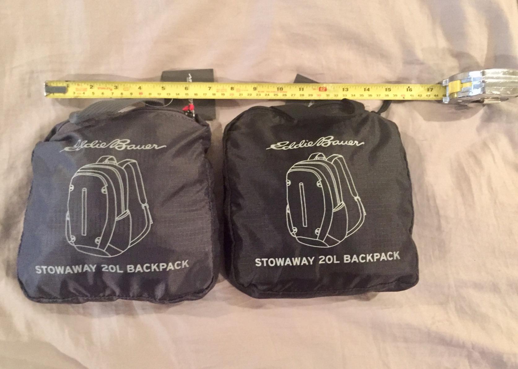 Eddie Bauer Stowaway Packable Backpack - Maroon, 20L customer photo 2