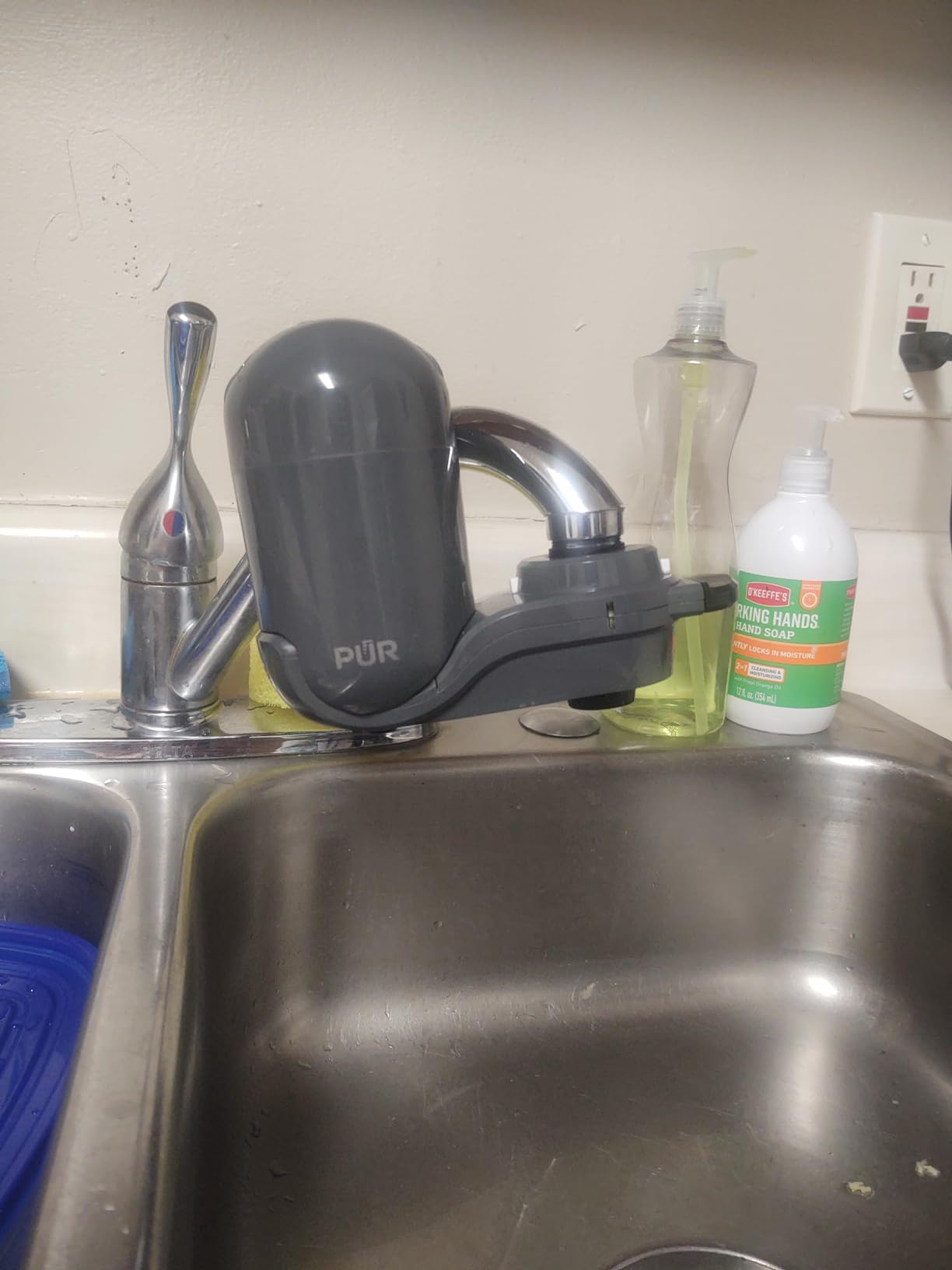 PUR Plus Faucet-Mount Water Filtration System, Lead-Reducing Filter, Grey customer photo 1