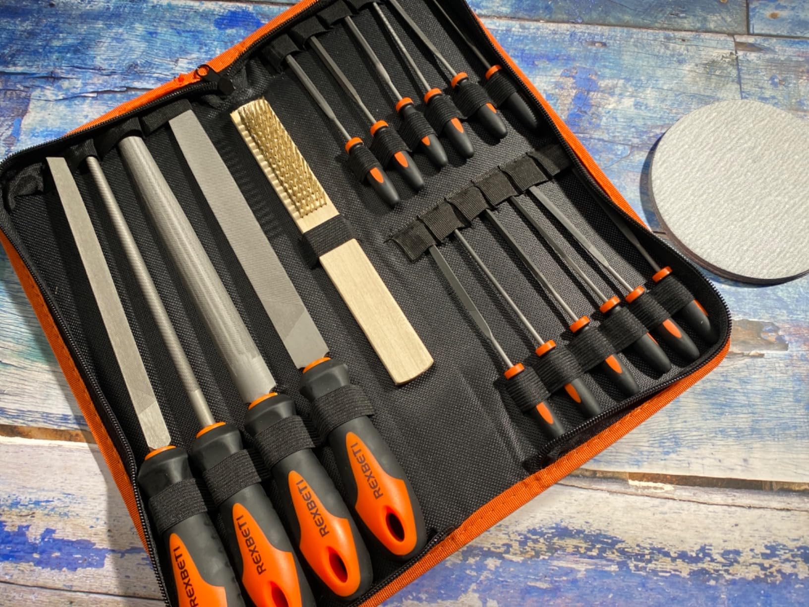 REXBETI 25Pcs Metal File Set, Tool Sharpening, Woodworking, Finishing File customer photo 1