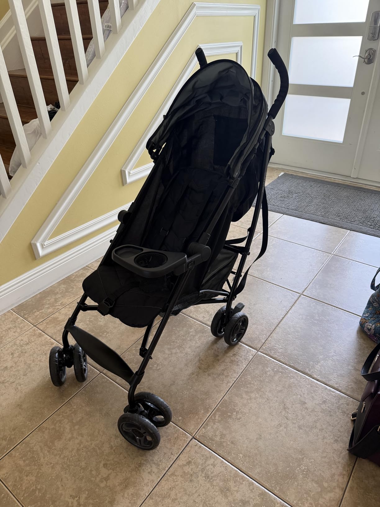3Dlite Convenience Stroller,Jet BlackβLightweight Stroller with Aluminum Frame,Large Seat Area, 4 Position Recline, Extra Large Storage Basketβ Infant Stroller for Travel&More customer photo 1