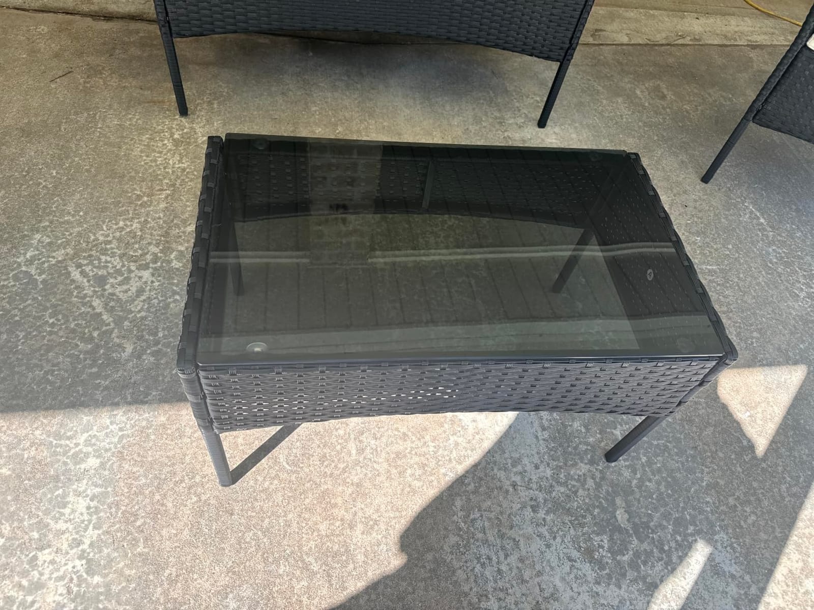 FDW 4-Piece Patio Furniture Set | Black | Outdoor Wicker Furniture customer photo 1