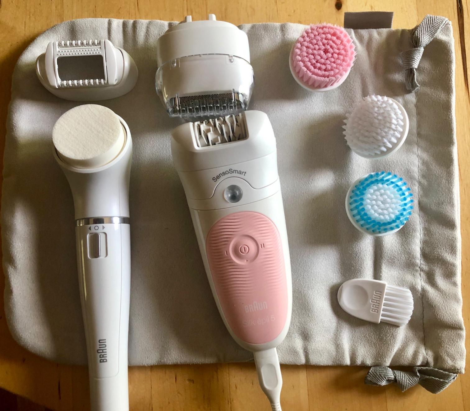 Braun SE5-895 Epilator, Hair Removal Device, Epilator for Women, Includes Shaver and Facial Cleansing Exfoliator Brush Attachments, Waterproof, Cordless and Rechargeable customer photo 1