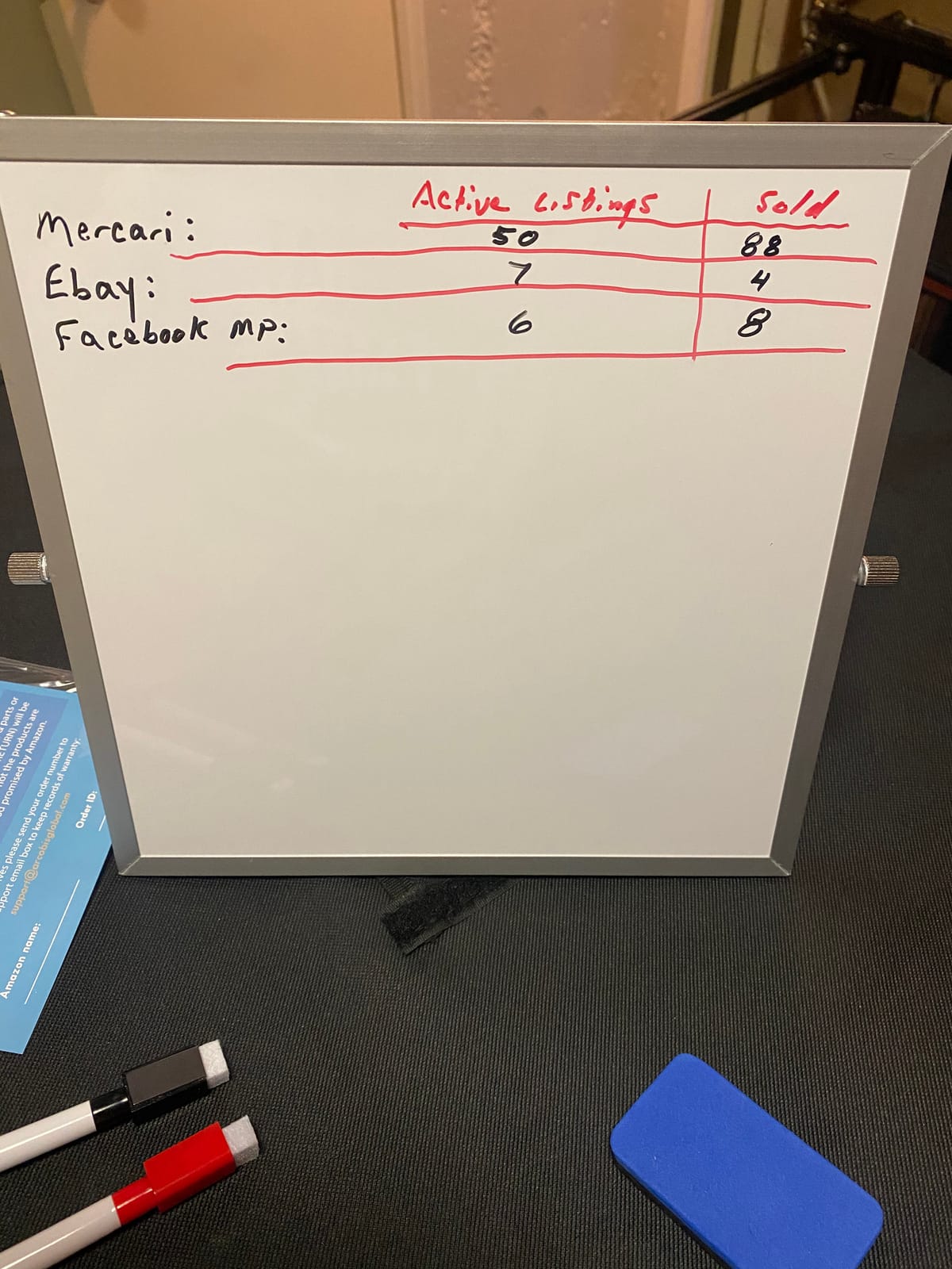 ARCOBIS Small WhiteBoard with Stand 10