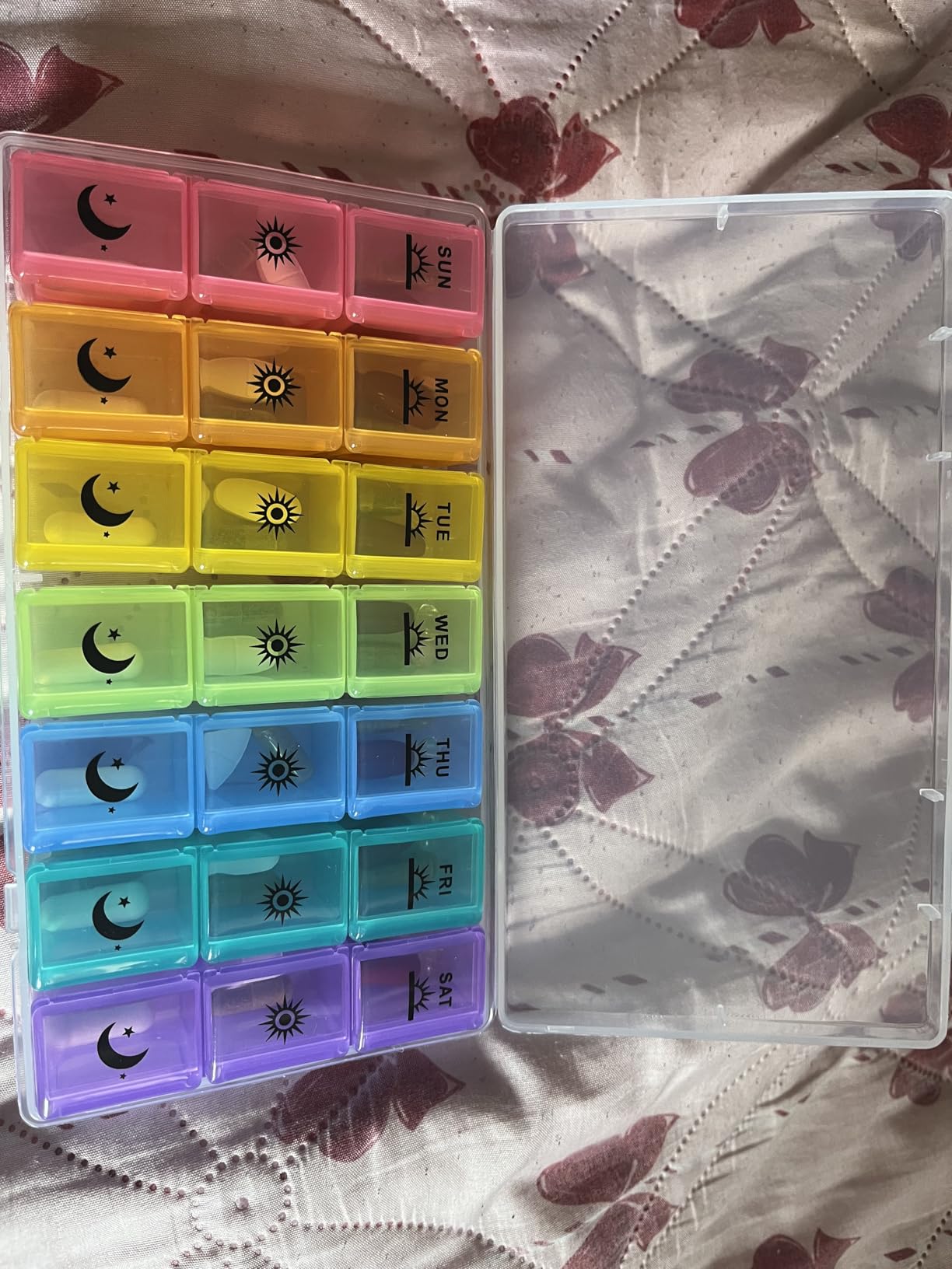Weekly Pill Organizer, 3-Times-A-Day 7 Day Pill Box customer photo 1