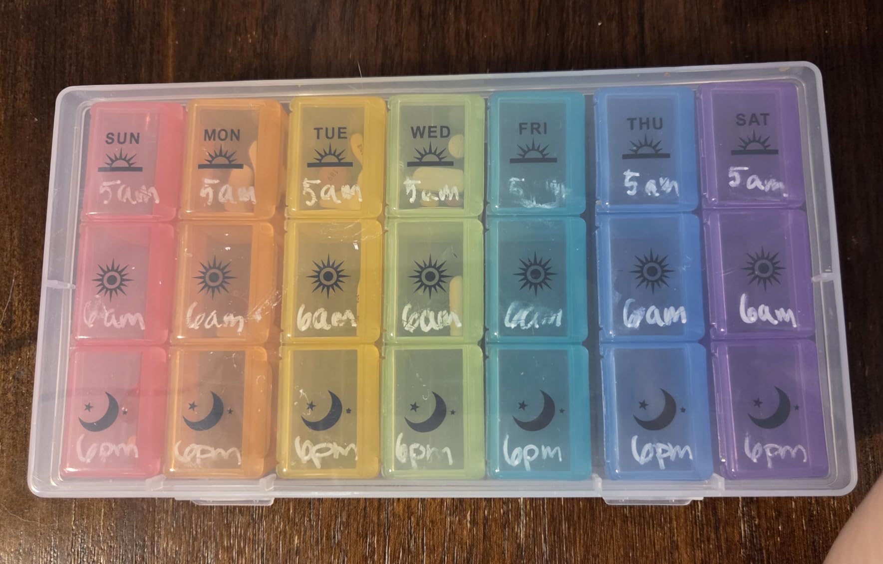 Weekly Pill Organizer, 3-Times-A-Day 7 Day Pill Box customer photo 2