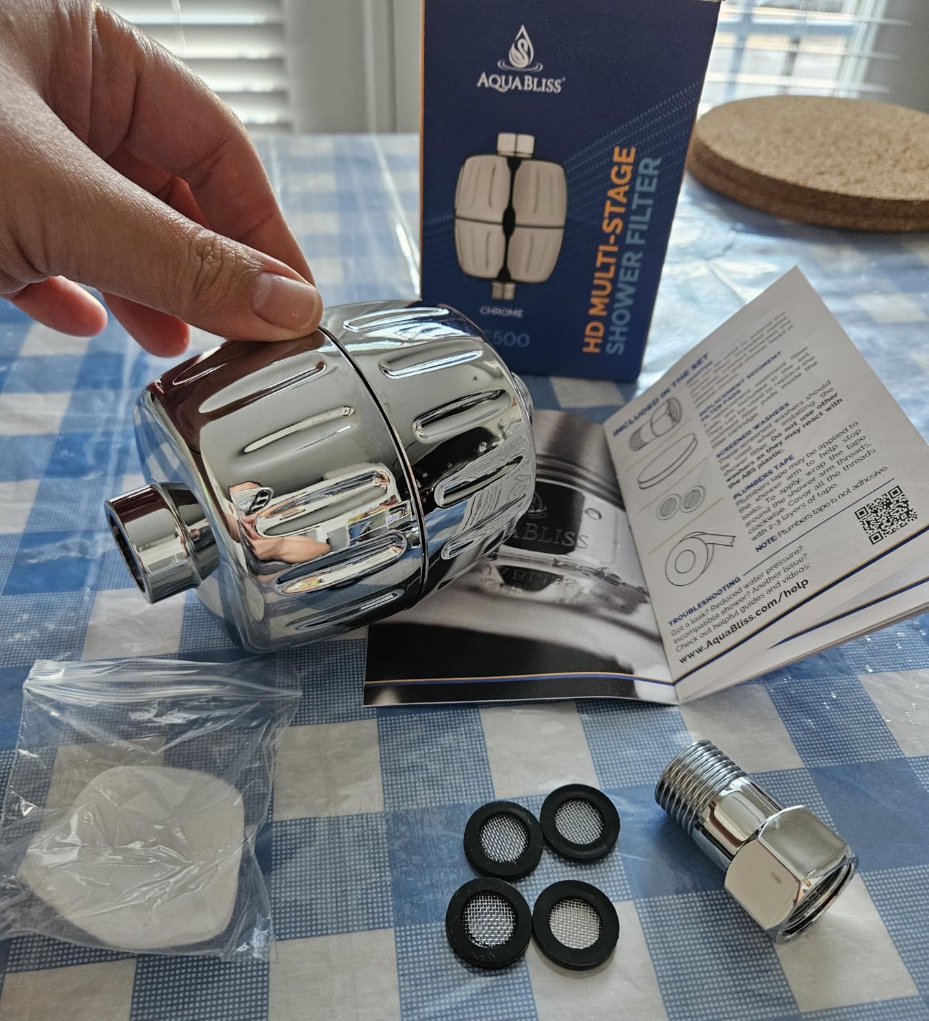 Aquabliss SF500 Daily Essential+ Shower Filter - Chrome customer photo 2