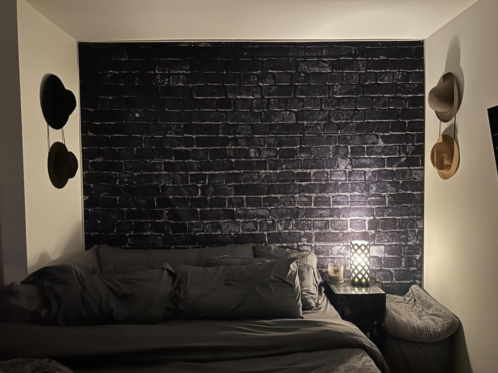 AIIKES 7x5FT Black Brick Wall Photography Backdrop Vintage Theme Stone Brick Design Photography Background Baby Birthday Party Decoration Photo Booth Studio Props 11-501 customer photo 1