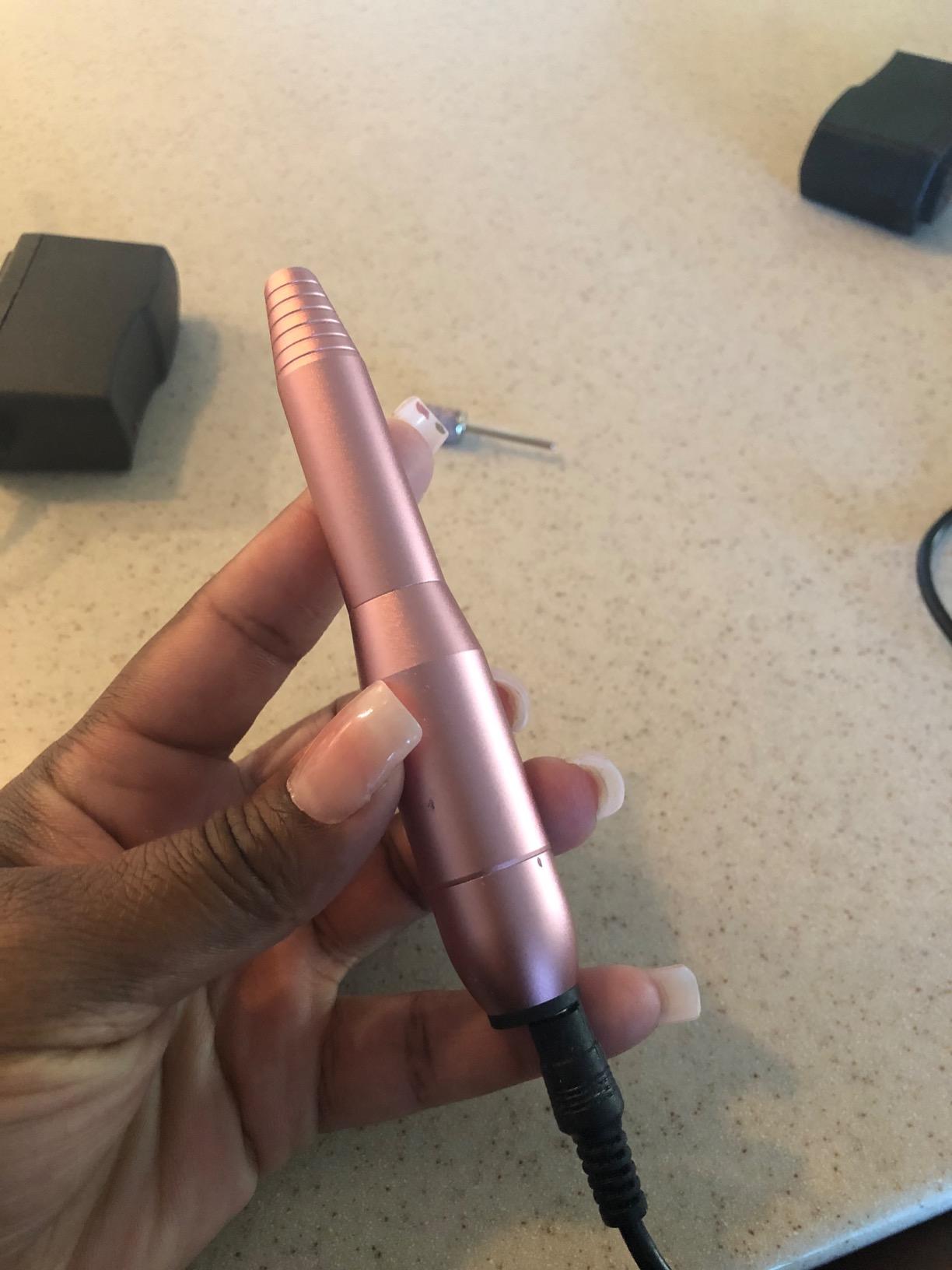 Portable Electric Nail Drill File Machine with Acrylic Nail Kit Set customer photo 1