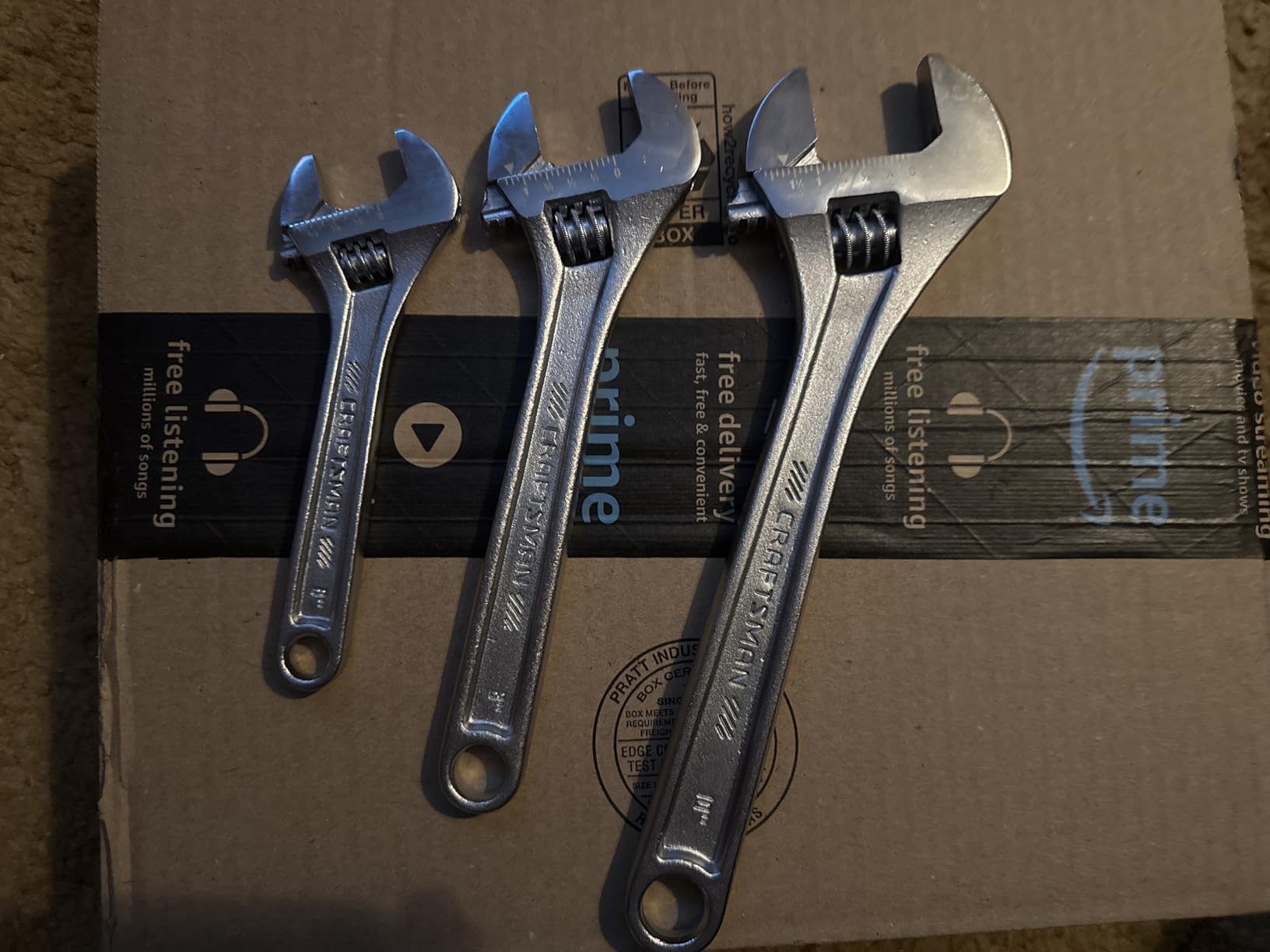 CRAFTSMAN Adjustable Wrench Set, 3-Piece All Steel, Metirc and SAE Scale (CMMT12001) customer photo 2