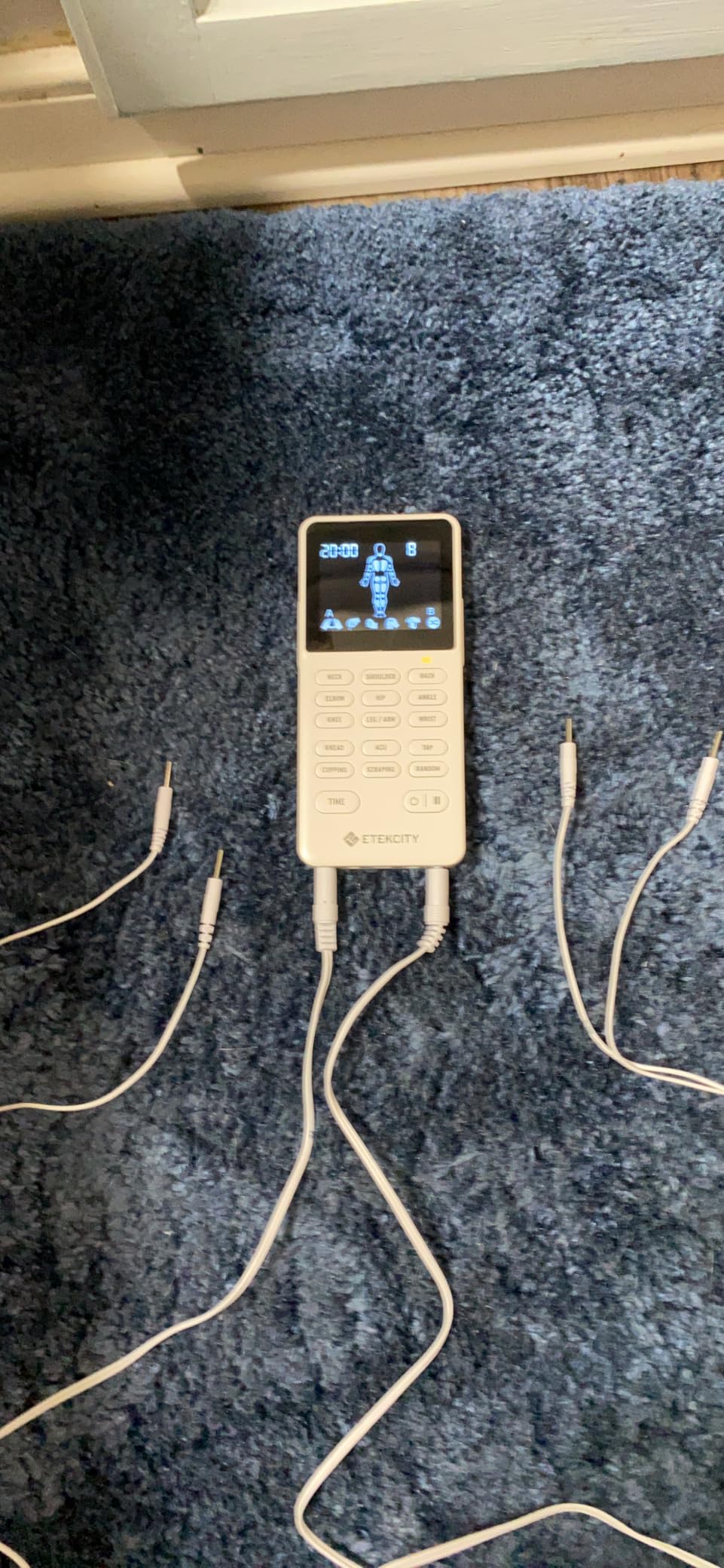 Etekcity 4-Channel Rechargeable TENS Unit, Muscle Stimulator, FSA | HSA Eligible, Pain Relief, After-Exercise Relaxation, Physical Therapy, Back, Neck, Shoulder, Sciatica customer photo 1