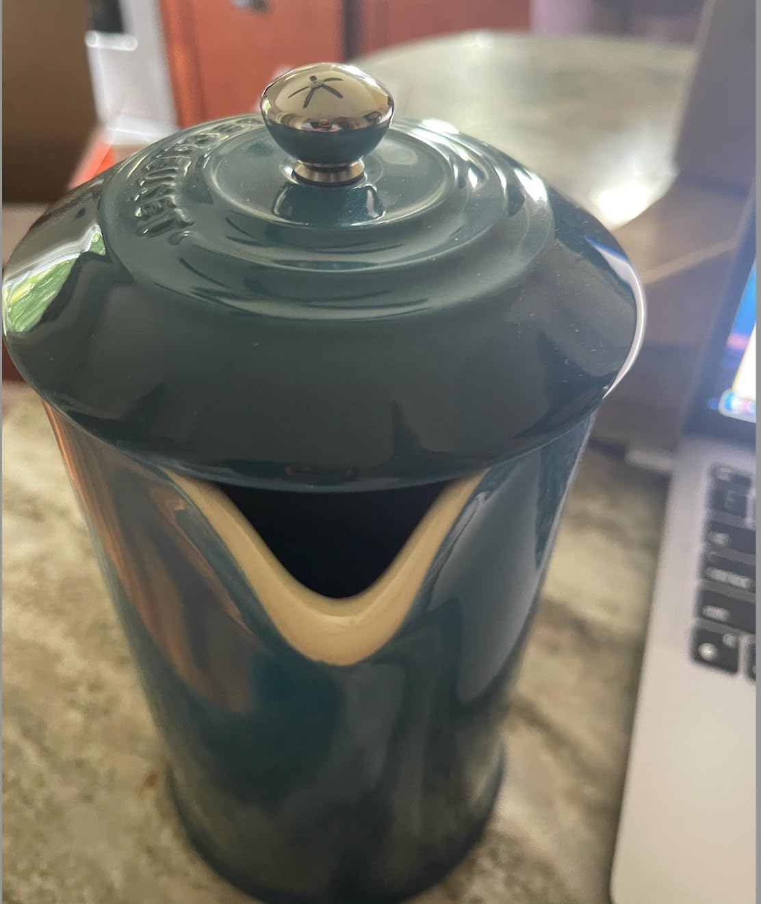 Le Creuset Stoneware French Press, 34 oz., Meringue customer photo 1