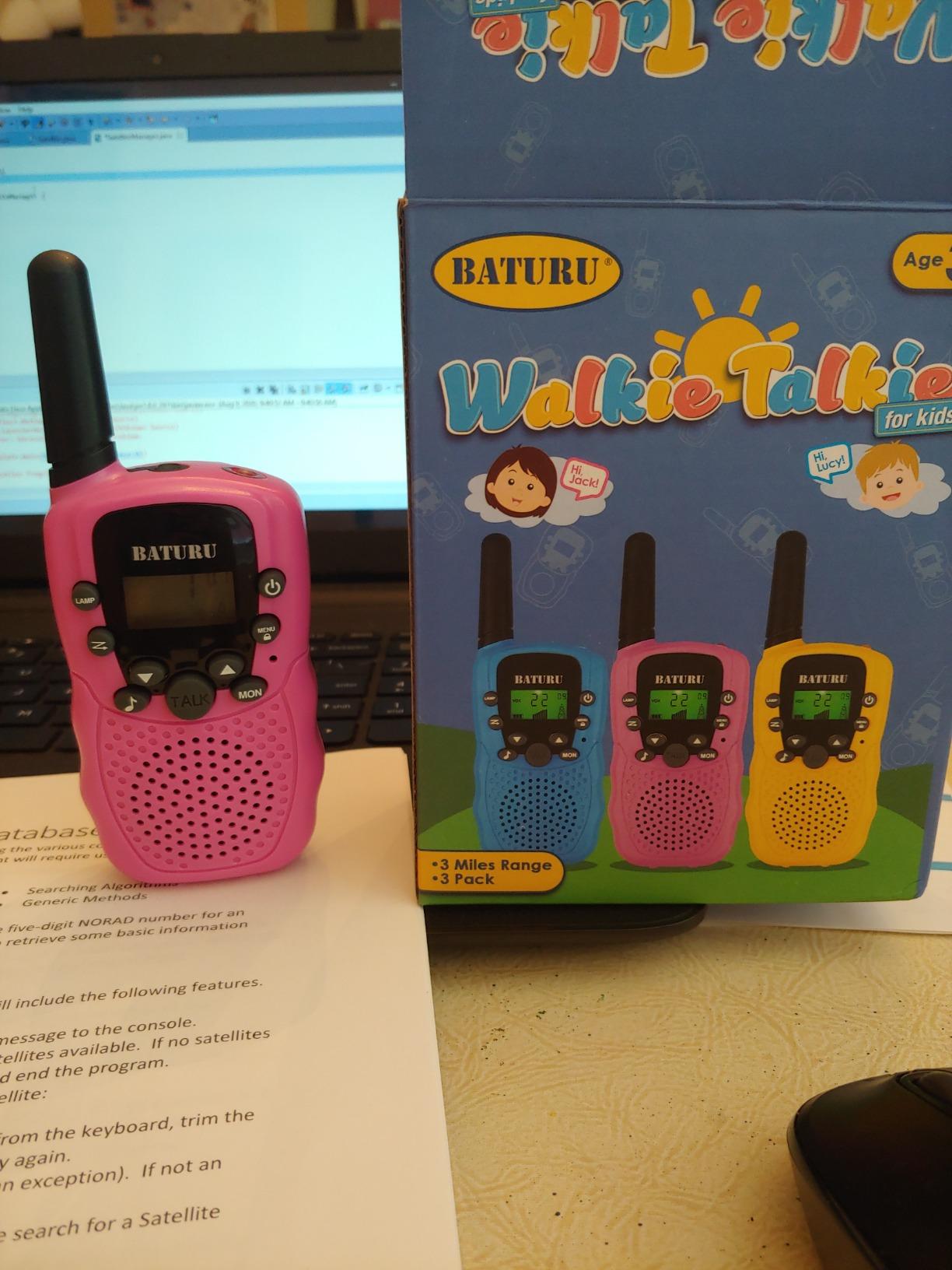Walkie Talkies for Kids Games Outdoor Toys for 3-12 Year Old Boys Girls | 3 Miles Long Range Walkie Talkie to Camping Hiking, 4 Year Old Girl Birthday Gifts for 3 4 5 6 7 8 9 Year Old Boy Girl Gift customer photo 2