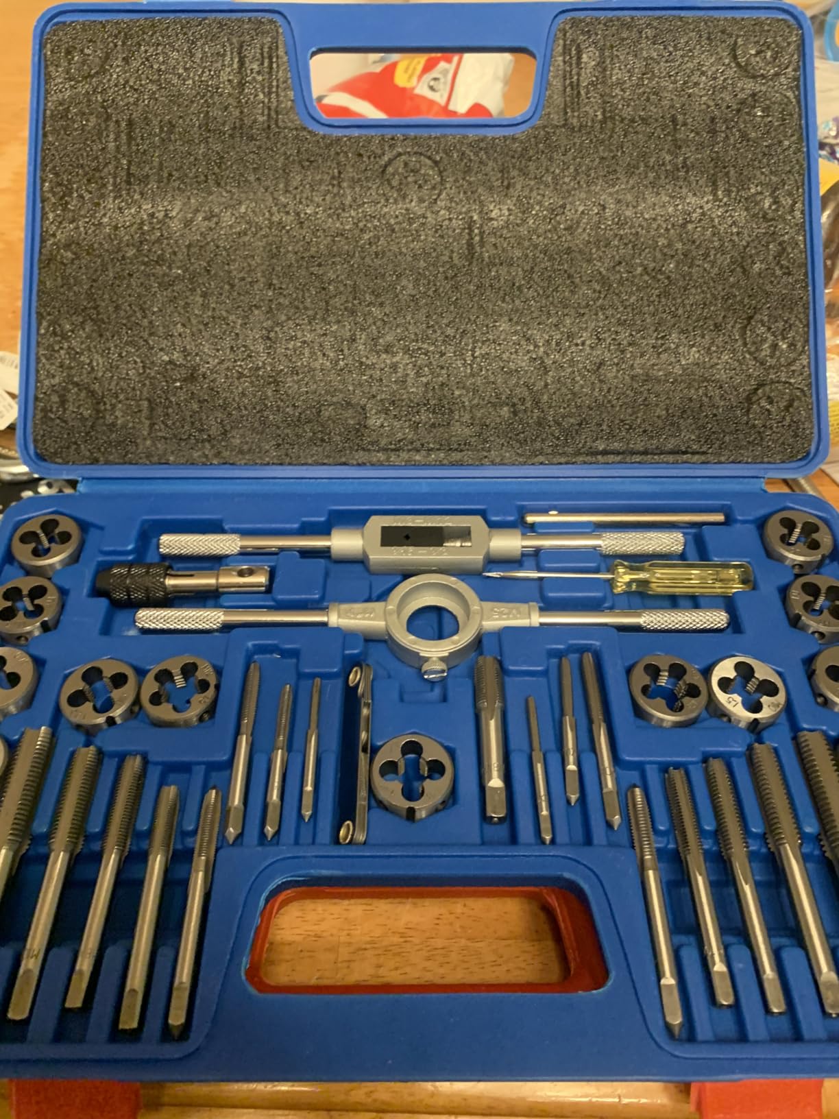 OMT Tap and Die Set, SAE and Metric Thread Repair and Cutting Kit customer photo 2