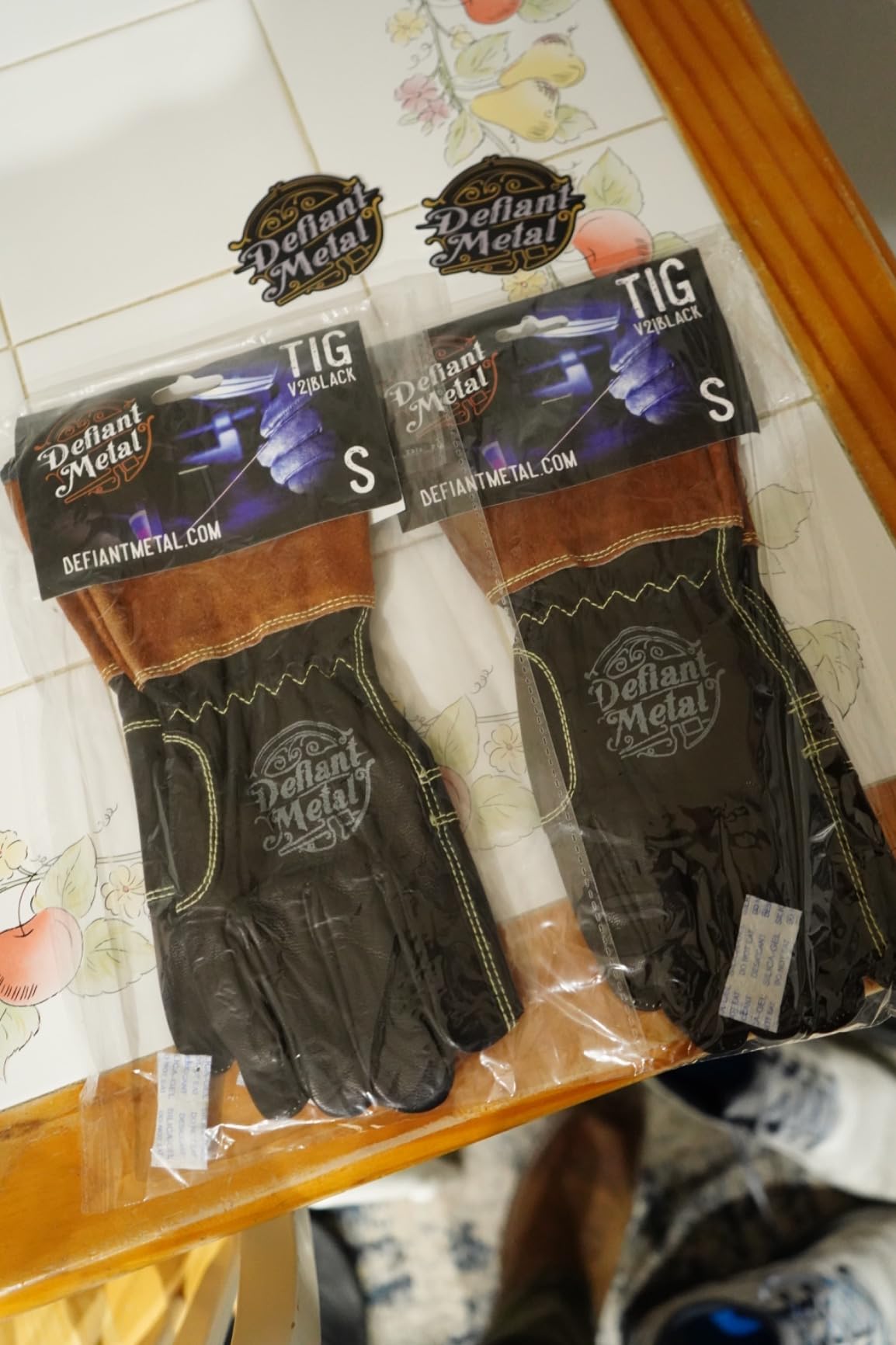TIG Welding Gloves - Premium Black Goatskin Leather customer photo 2