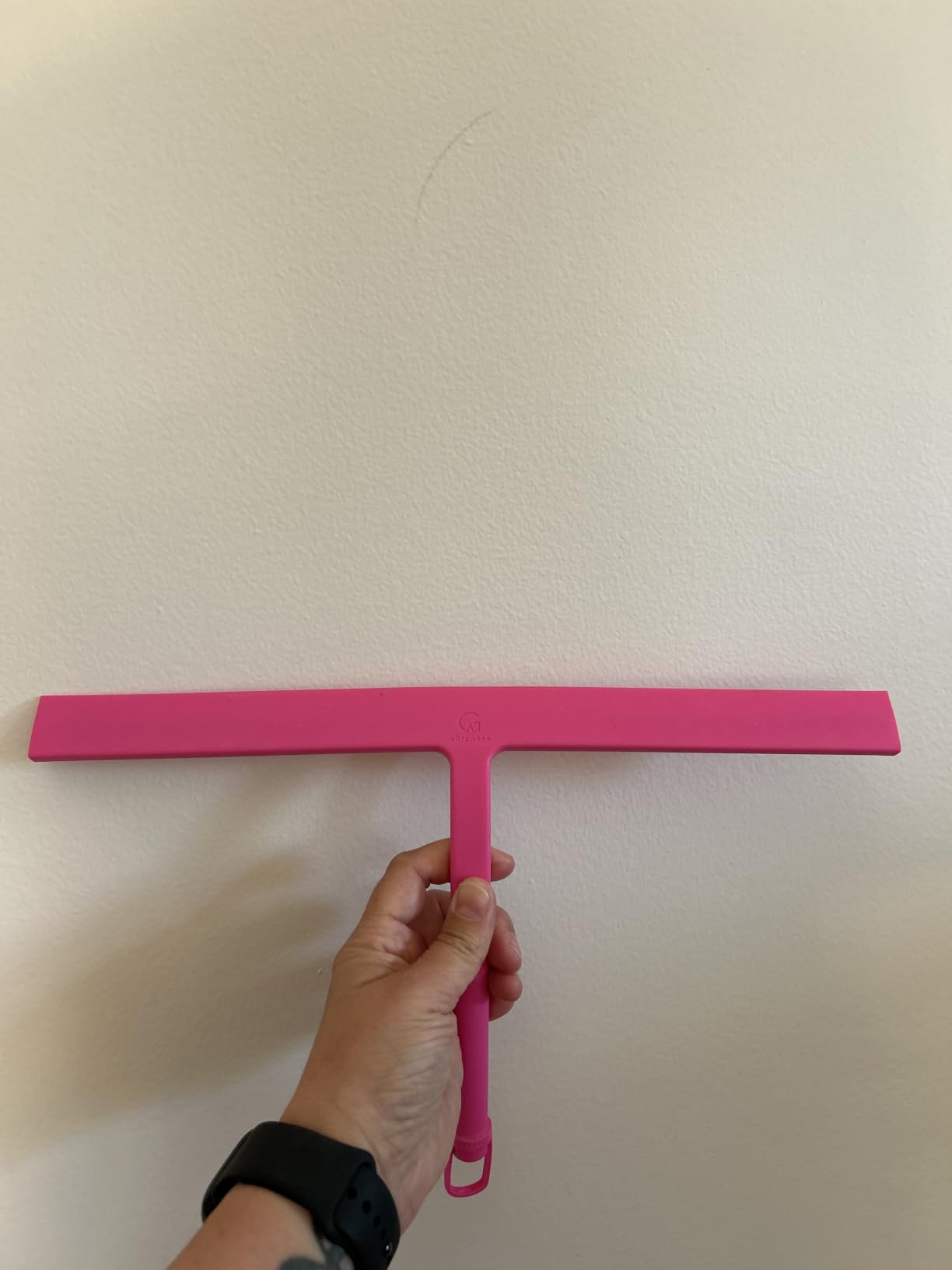 GÜTEWERK Silicone Shower Squeegee with 3-in-1 No-Drill Mount, Black, 9'' customer photo 2