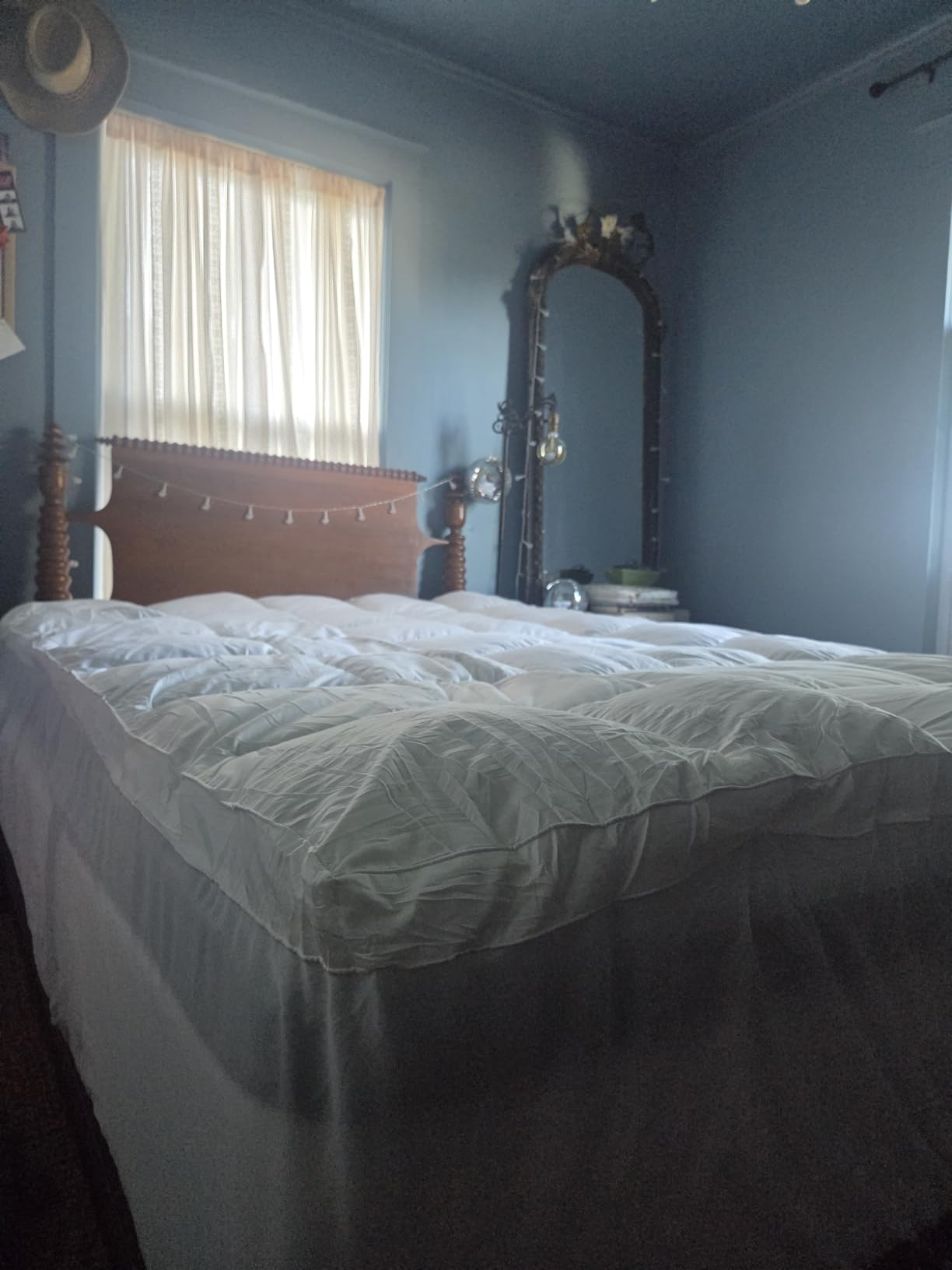 COONP Queen Mattress Topper, Cotton Extra Thick Pillow Top Mattress Pad customer photo 1