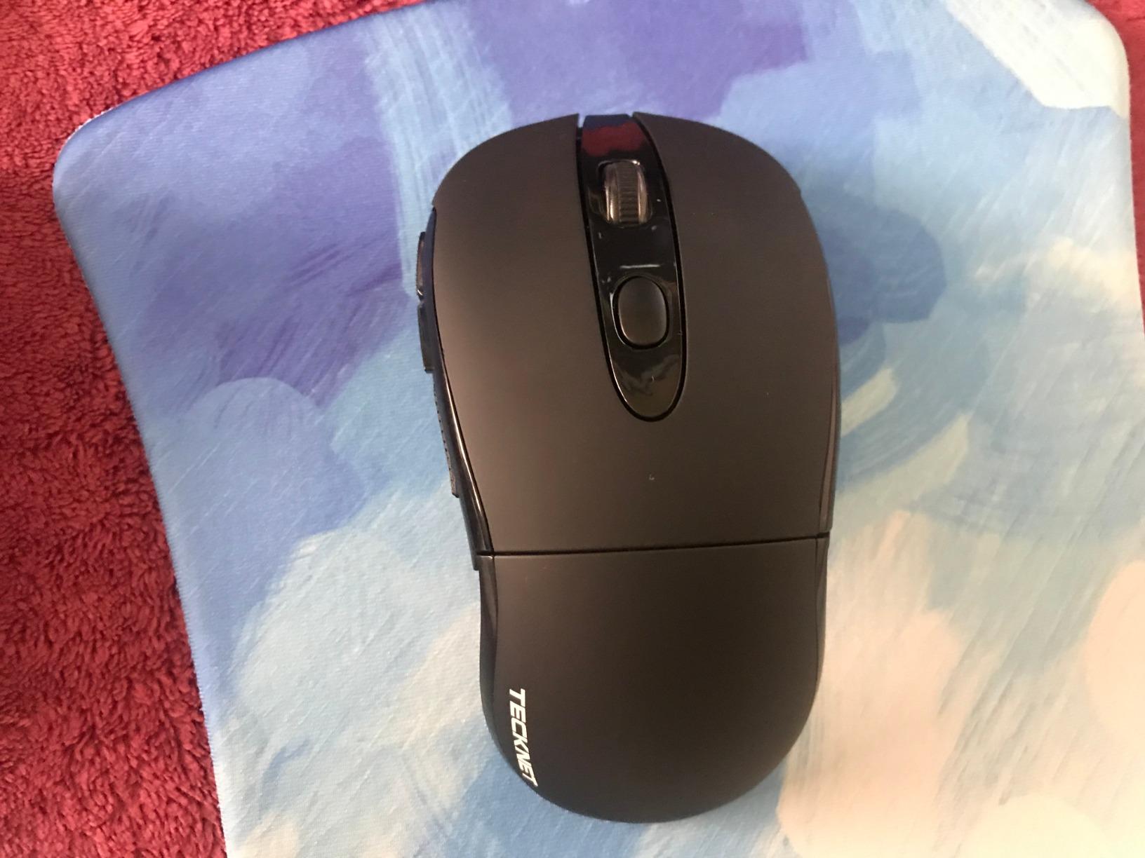 TECKNET Folding Wireless Mouse, 2.4G Travel Mouse, 3 Adjustable DPI customer photo 2