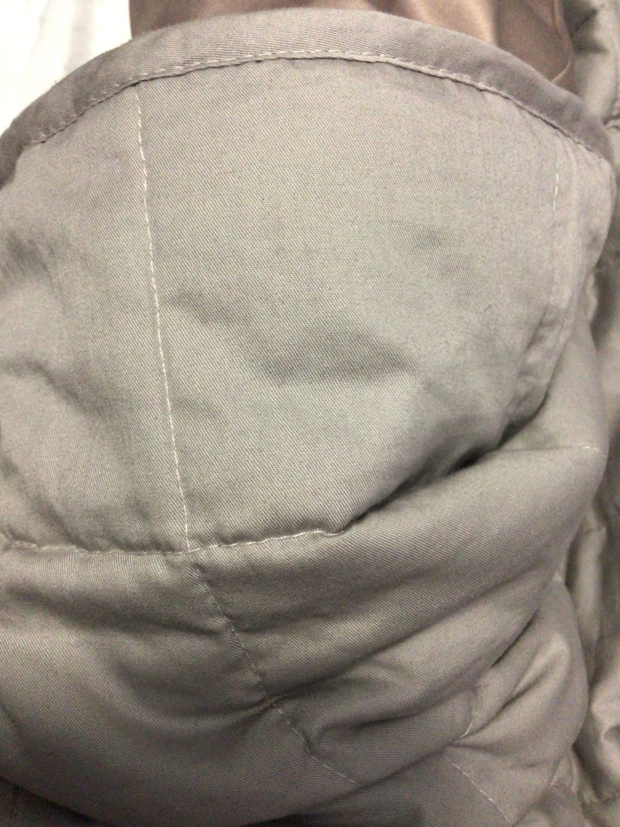 Bare Home Cotton Weighted Blanket (Light Grey, 48