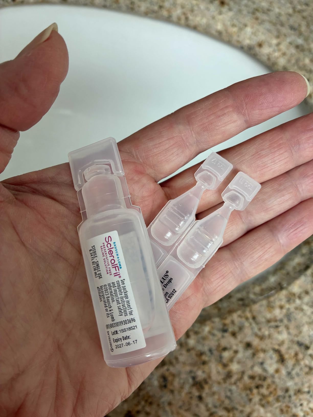 ScleralFil Preservative Free Saline Solution for Scleral Lenses - Buffered Isotonic, Single-Use 10 mL Vials, 30 Count customer photo 2