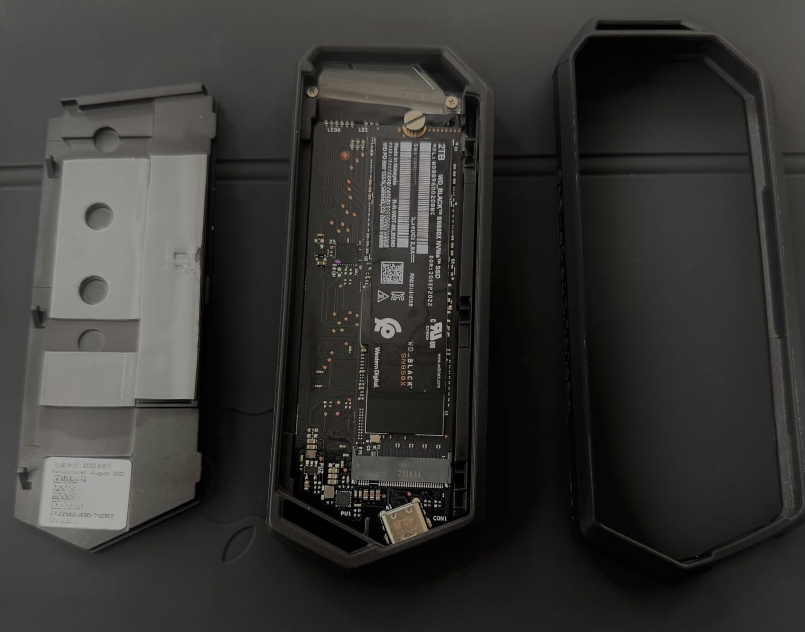ASUS ROG Strix Arion Aluminum Alloy M.2 NVMe SSD Enclosure Case Adapter, USB 3.2 Gen 2 Type-C ,10 Gbps, USB-C to C and USB-C to A Cables, Fits PCIe 2280/2260/2242/2230 M Key/B+M Key, 1 Year Warranty customer photo 2