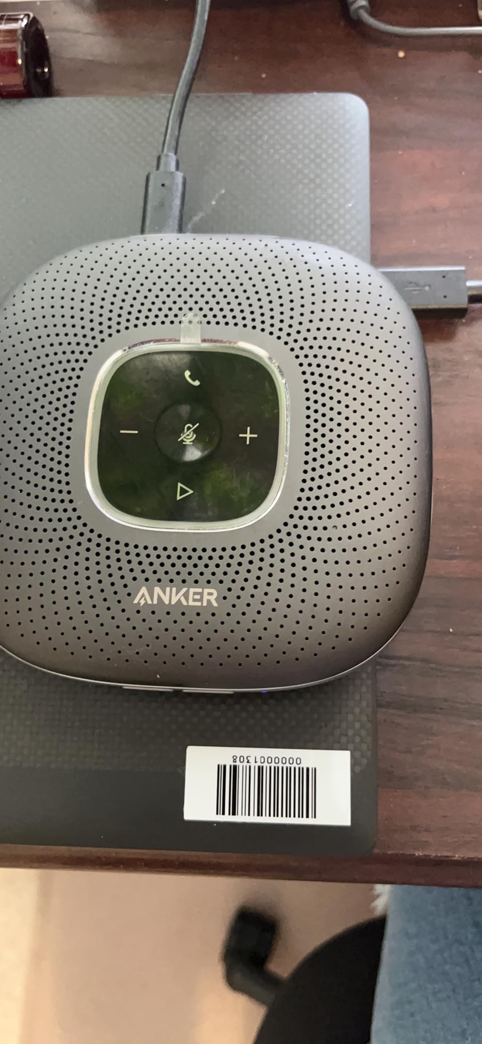 Anker PowerConf Speakerphone, Zoom Certified Conference Speaker with 6 Mics customer photo 1