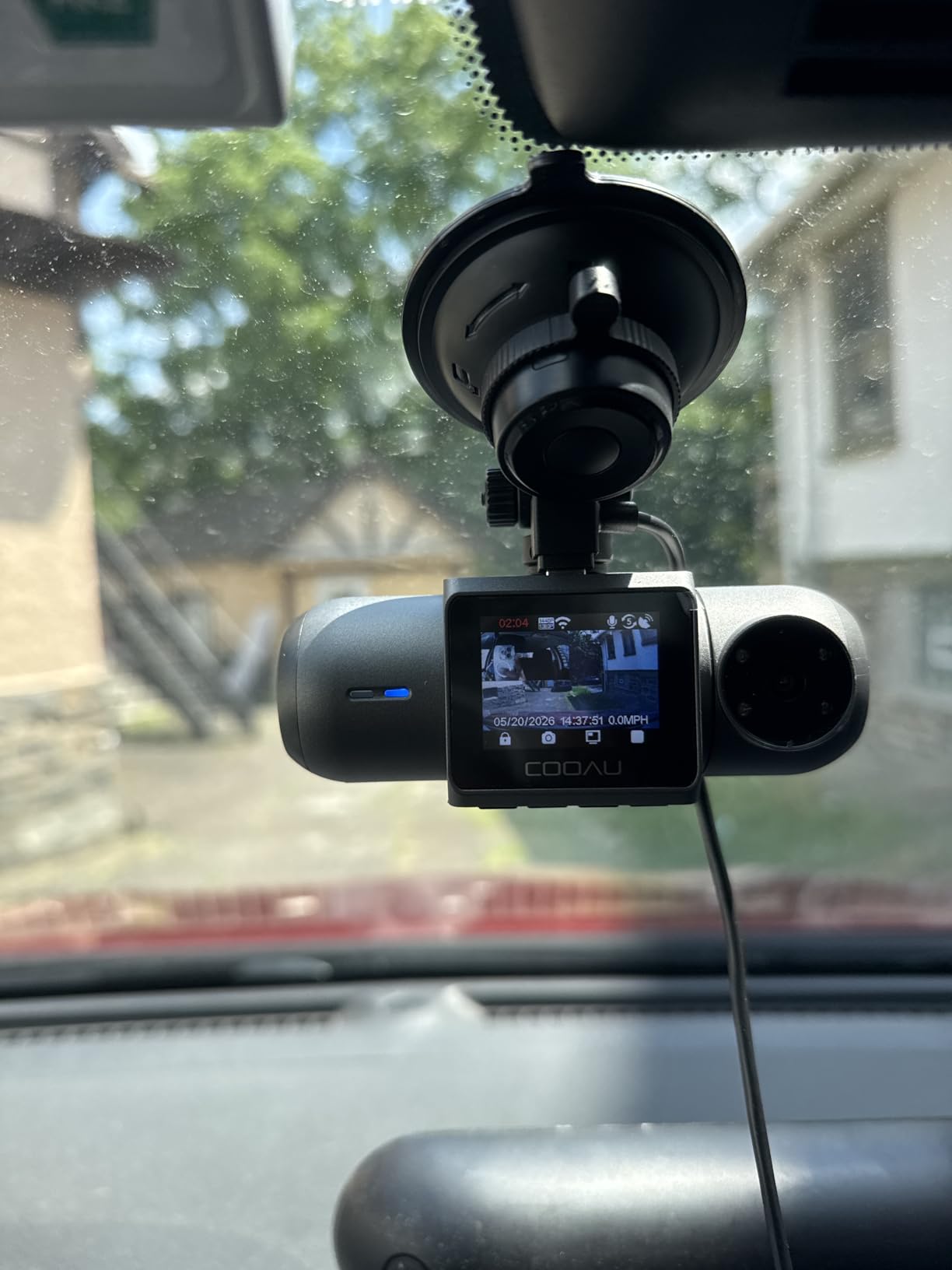 COOAU D30S 4K Dash Cam with GPS Wi-Fi, Front and Inside Dual 2.5K 1080P, Uber Car Camera with Infrared Night Vision, Supercapacitor, 4 IR LEDs, G-Sensor, Parking Mode, Loop Recording customer photo 2