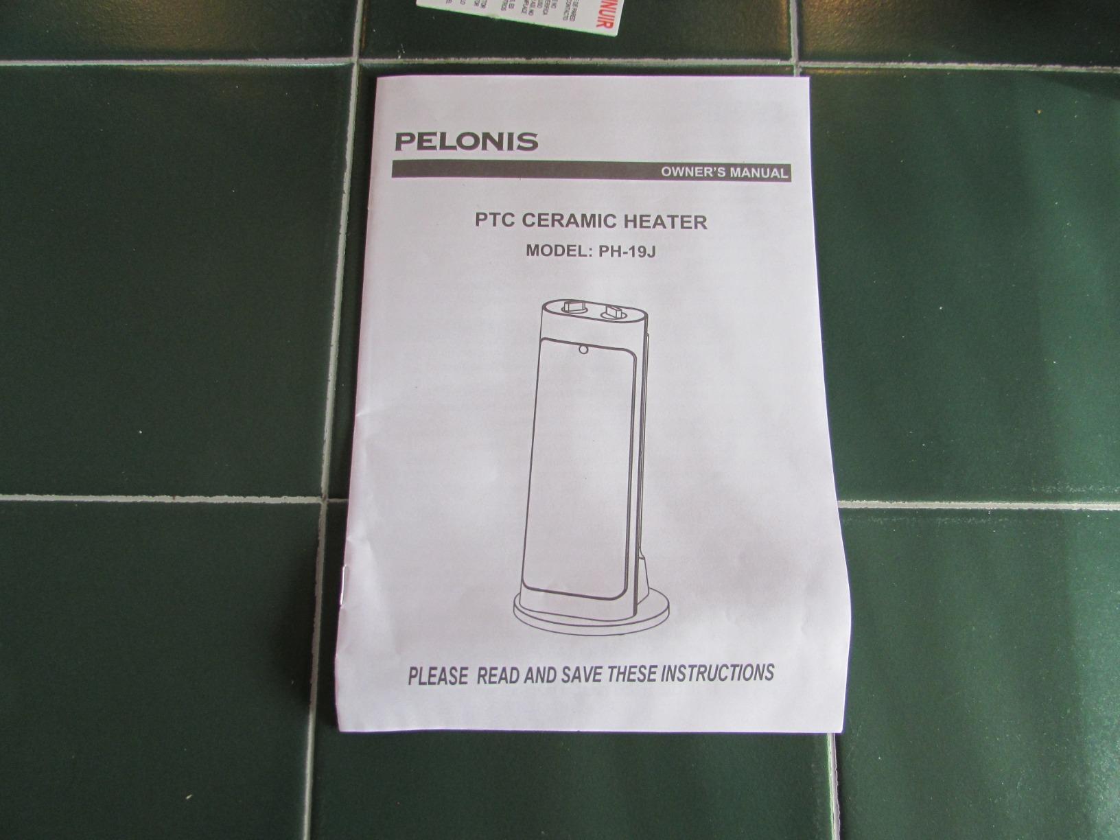 PELONIS PH-19J 1500W Fast Heating, Programmable Thermostat, Easy Control, Widespread Oscillation, Over Heating & Tip-over Switch Protection, 17.767.72inch, White customer photo 1