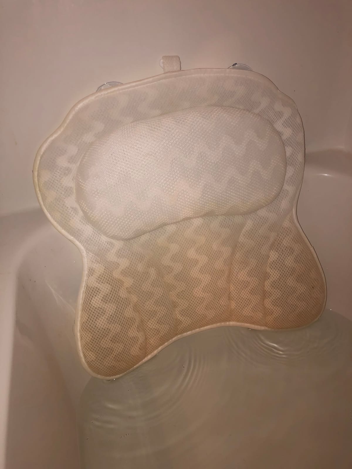 Bath Pillow for Tub, Luxury Spa Bathtub Head & Neck Cushion, Large Mesh customer photo 2