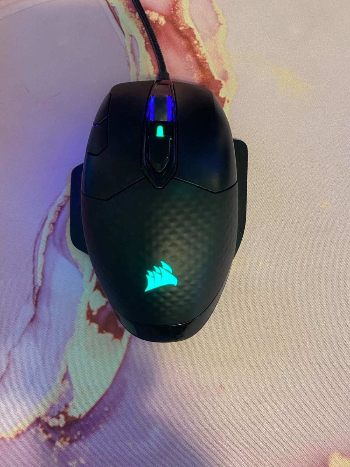Corsair Dark CORE RGB PRO Wireless/Wired FPS MOBA PC Gaming Mouse – Black customer photo 1
