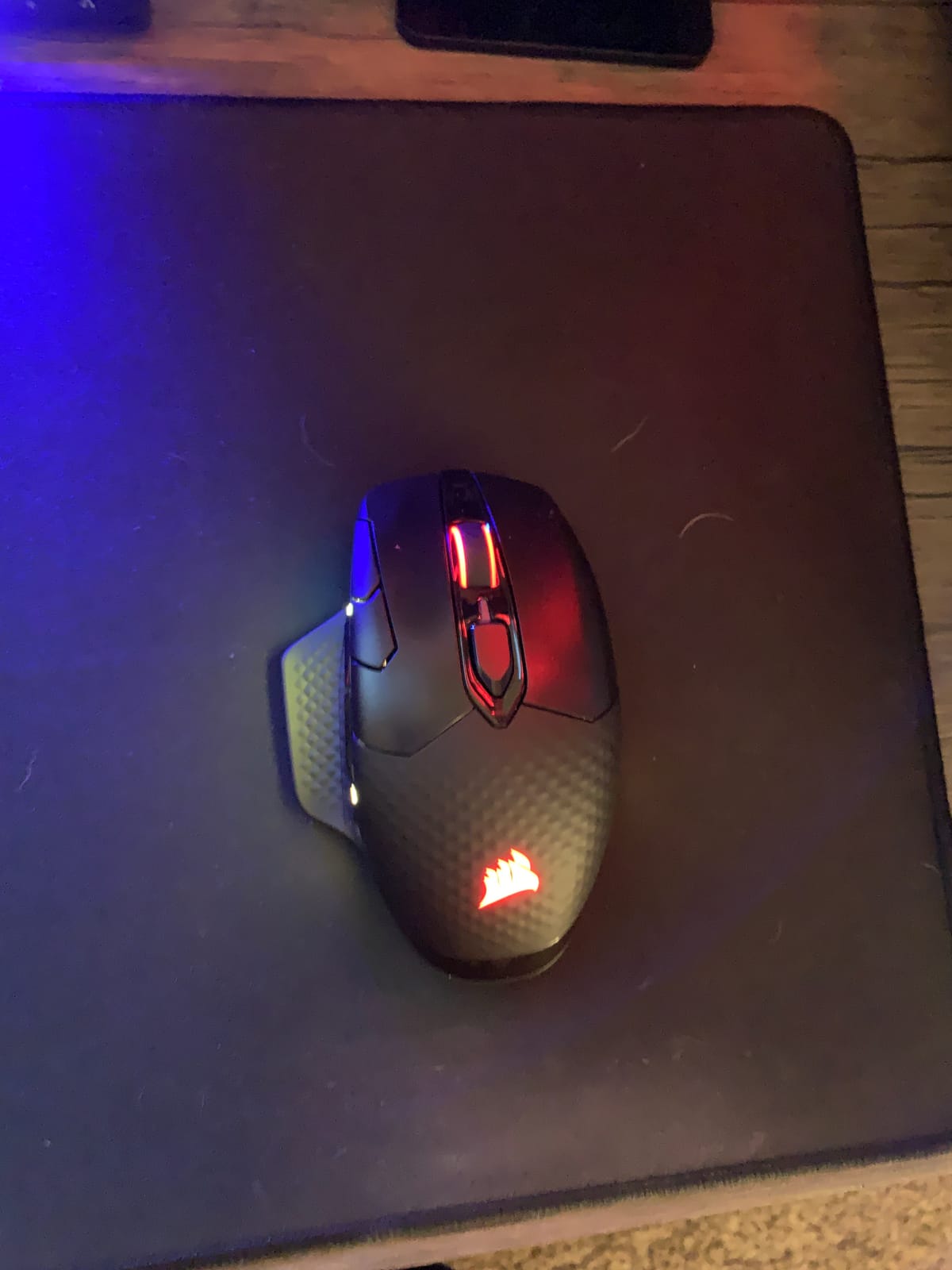 Corsair Dark CORE RGB PRO Wireless/Wired FPS MOBA PC Gaming Mouse – Black customer photo 2