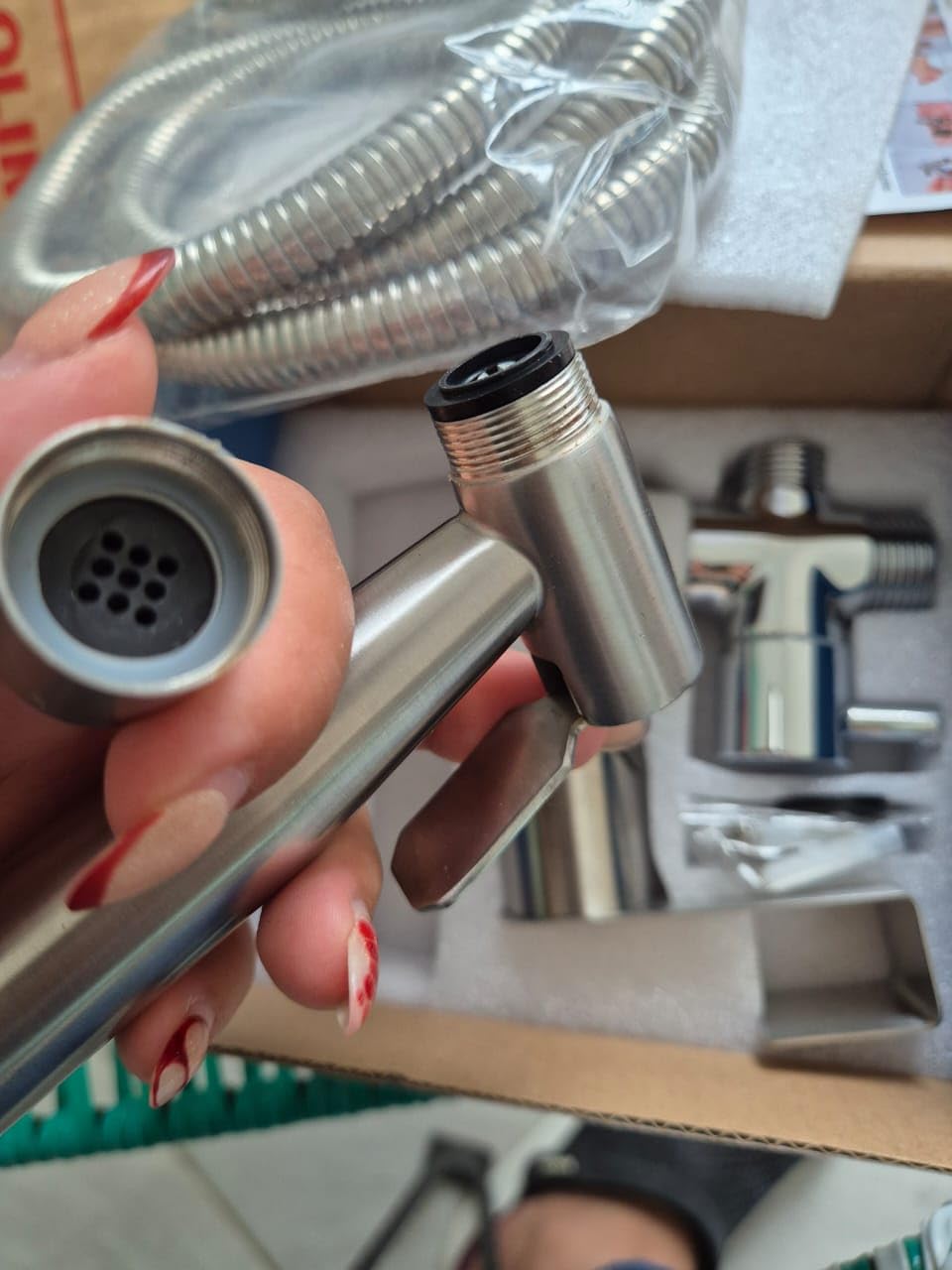 Handheld Bidet Sprayer-Bidet Attachment for Toilet, Premium Stainless Steel customer photo 1