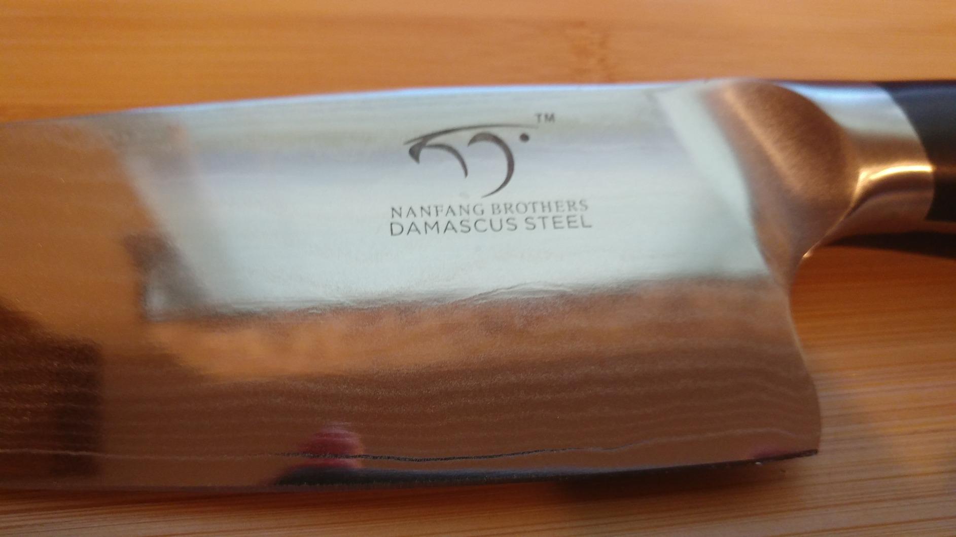 NANFANG BROTHERS 9-Piece VG10 Damascus Knife Set, ABS Handle customer photo 2