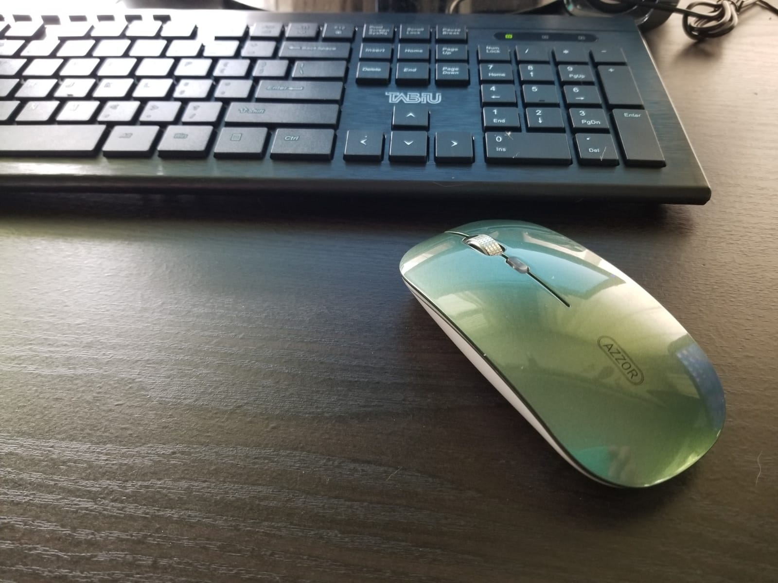 Uiosmuph LED Wireless Mouse, G12 Slim Rechargeable Silent Mouse Matte Black customer photo 2