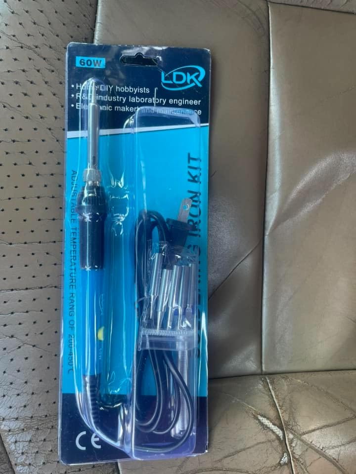 LDK Soldering Iron Kit Electric 60W 110V Adjustable Temperature Soldering Gun Welding Tools, 5pcs Replacement Tips and Solder Wire (Basic) customer photo 1