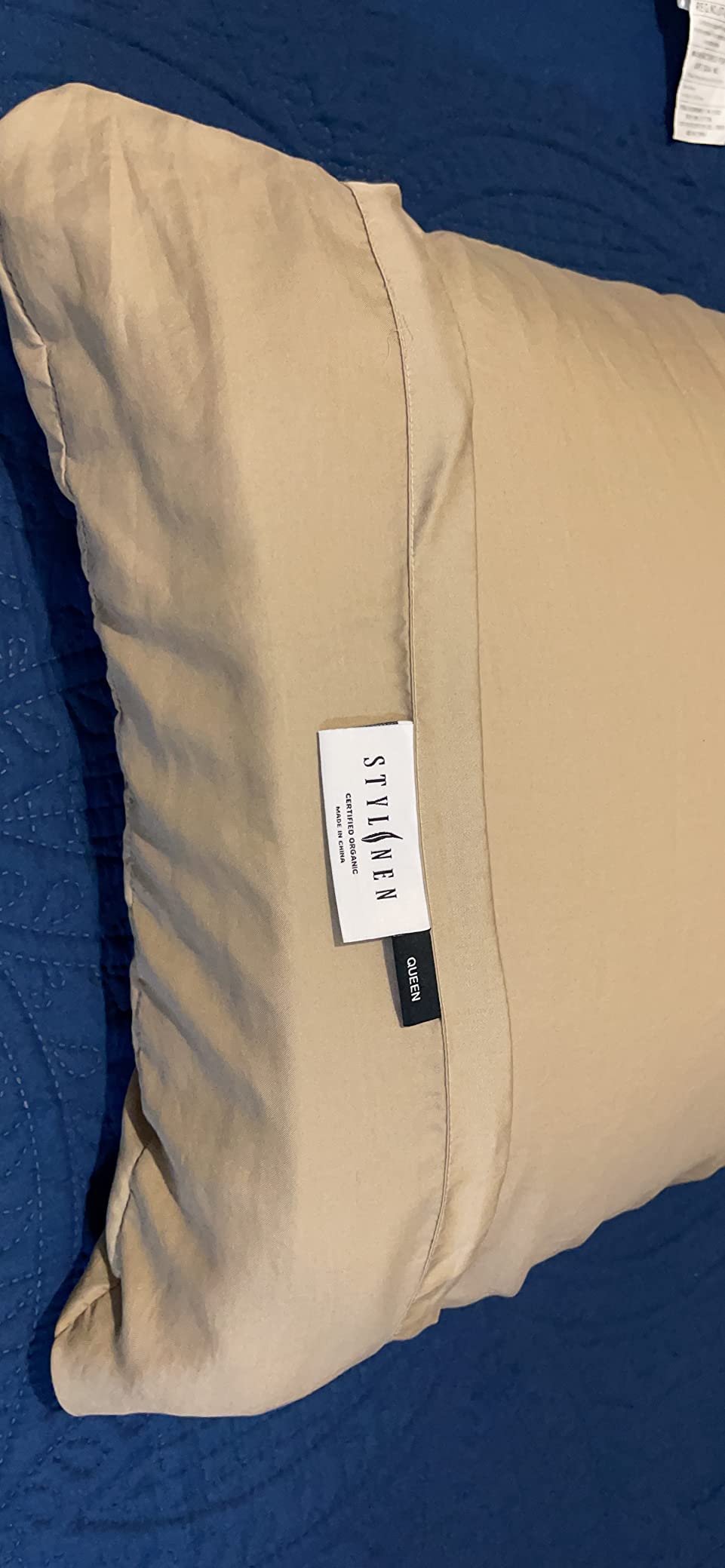 Stylinen 100% Organic Eucalyptus Bed Sheets King Size 4 Piece Set, Tencel Lyocell, Silky Soft & Smooth, Breathable, 16 Inch Deep Pockets, 1 Fitted, 1 Flat, 2 Pillowcases (King, White) customer photo 2
