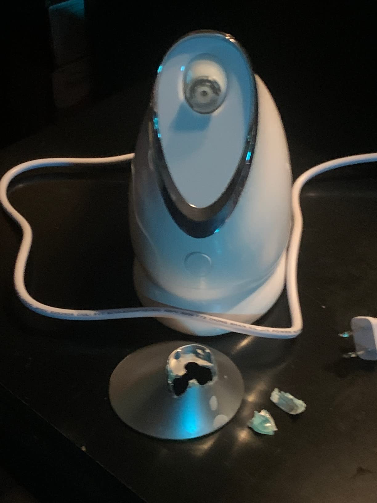 EZBASICS Facial Steamer, Nano Ionic Warm Mist for Facial Deep Cleaning Blue customer photo 1