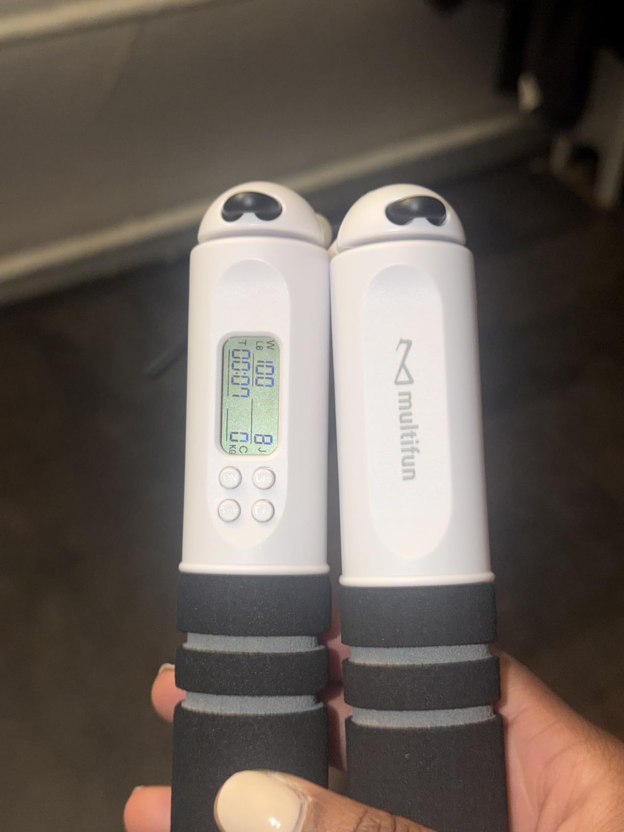 multifun Digital Jump Rope with Smart Counter & Timer - Adjustable Speed Skipping Rope for Fitness, Weight Loss, Boxing, MMA - Tangle-Free Ball Bearings & Anti-Slip Handles for Men, Women, Kids.(2026 New Evolution for 3second Rope Swap) customer photo 2