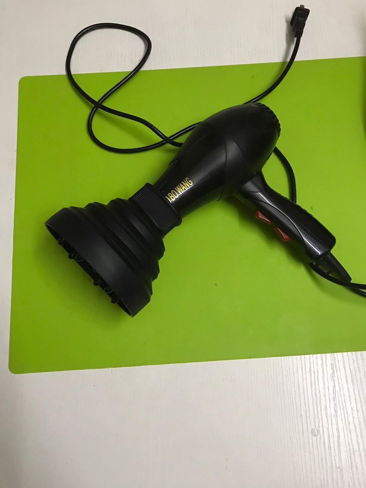 Universal Collapsible Hair Dryer Diffuser Attachment- Salon Grade tool,Lightweight Foldable Portable Travel Folding Design Fit Most of blow Dryers-Black customer photo 1