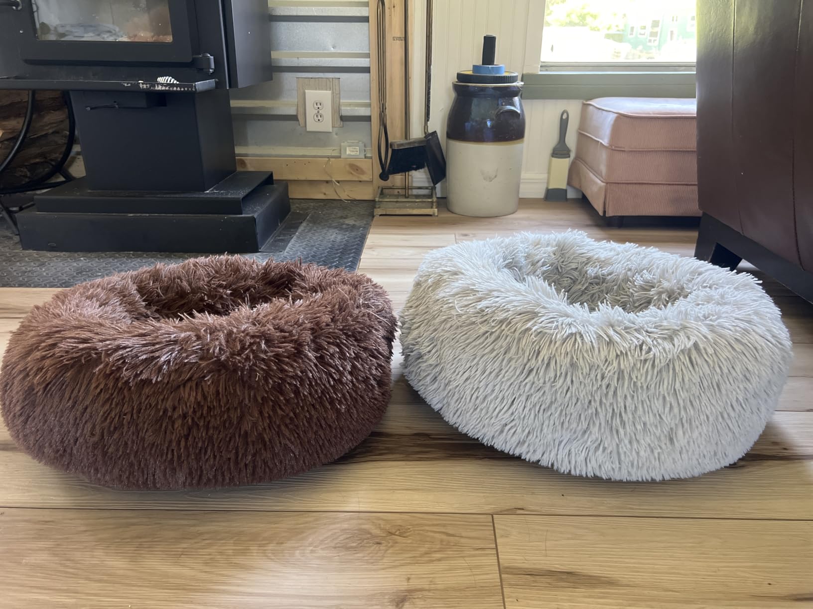 Cat Bed for Indoor Cats,Mini Plush Self Warming Kitten Bed, 20 Inch customer photo 2