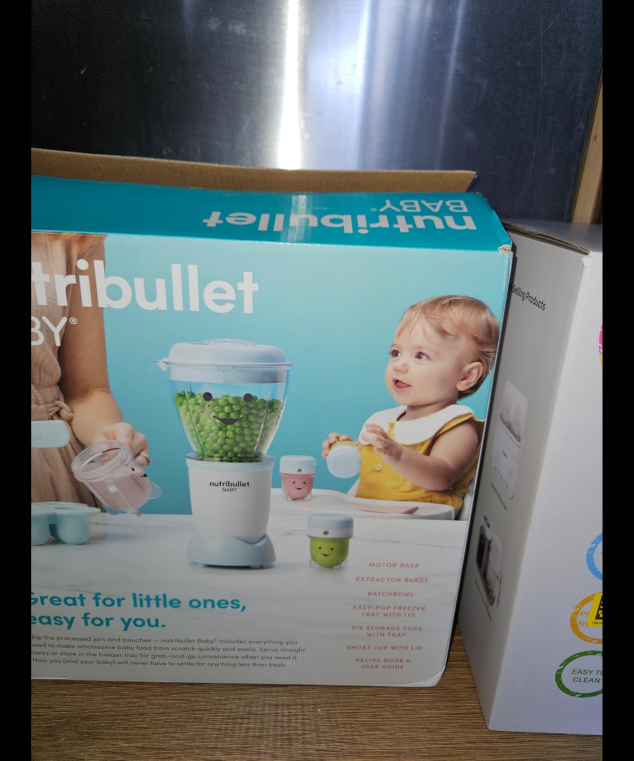NutriBullet NBY-50100 Baby Complete Food-Making System, 32-Oz, White, Blue, Clear customer photo 2