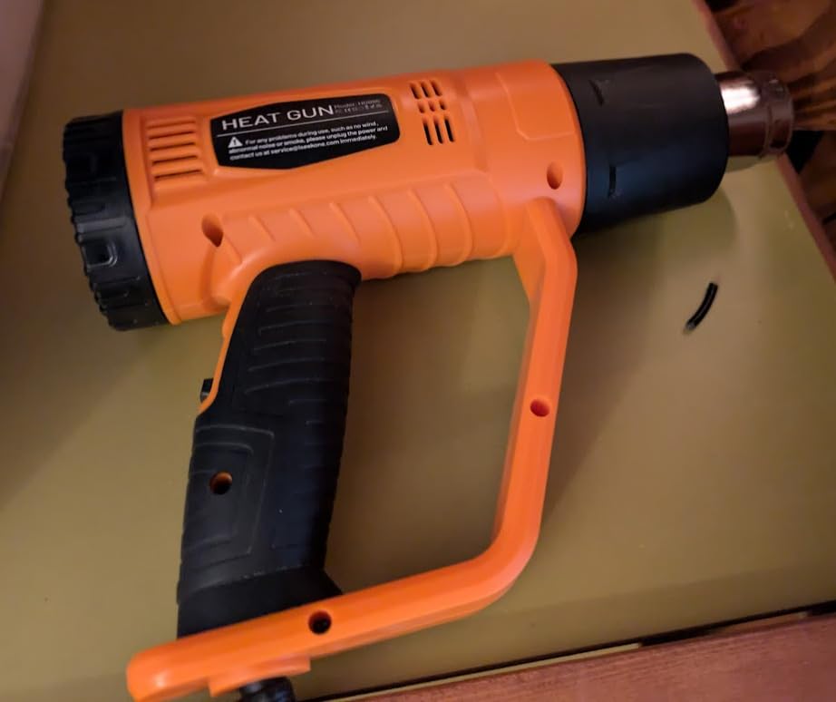 SEEKONE Heat Gun 1800W with 1112℉&752℉ 2 Temperature Settings for Crafting customer photo 2