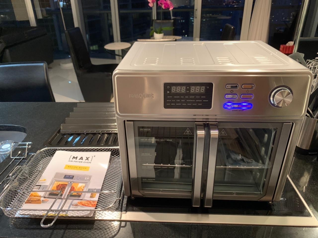 Kalorik MAXX Air Fryer Oven, 26 Quart 10-in-1 Countertop Toaster Oven & Air Fryer Combo Single Zone - Fry, Bake, Roast, Rotisserie, & More, French Doors & 9 Accessories, 1700-Watts, Stainless Steel customer photo 1
